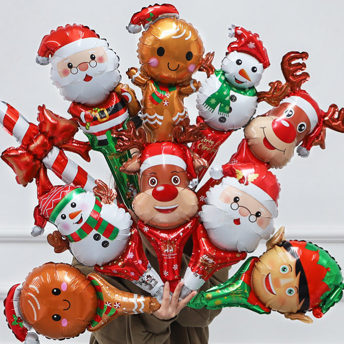 6030 Balon Natal Dekorasi / Balon Natal Foil  / Balon Natal / Balon Karakter Natal / Balon Dekorasi 