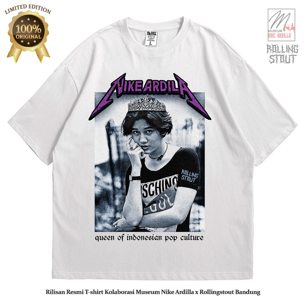 Rollingstout x Museum Nike Ardilla - T-shirt Nike Ardilla Queen Kaos Pria