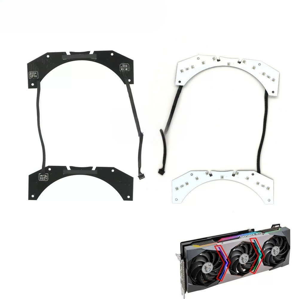 Original Sign Lights LED RGB for MSI RTX3070 RTX3080 RTX3080Ti RTX3090 RTX3090Ti SUPRIM X Graphics V