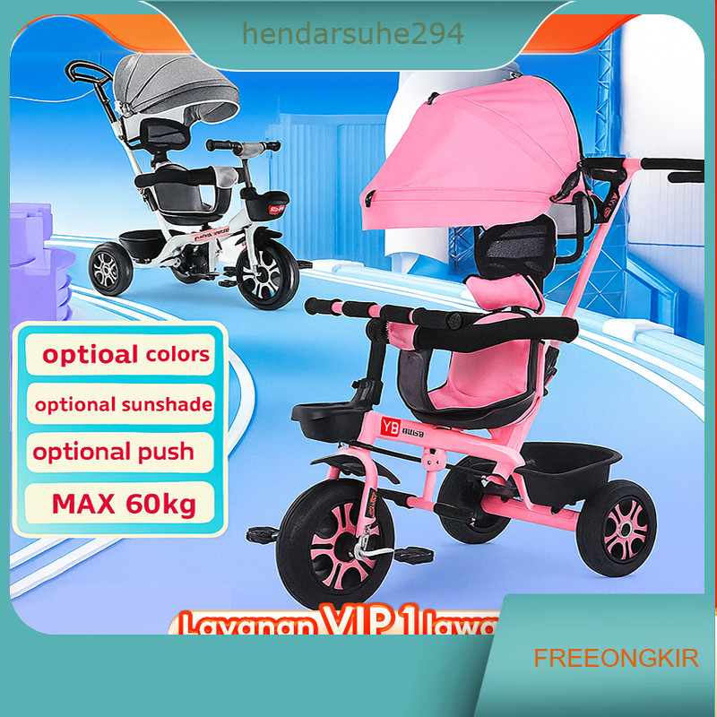 Sepeda Anak Roda 3 Family Perempuan/laki laki Tiga Anak Sepeda Bayi Tricycle Anak Sepeda Anak