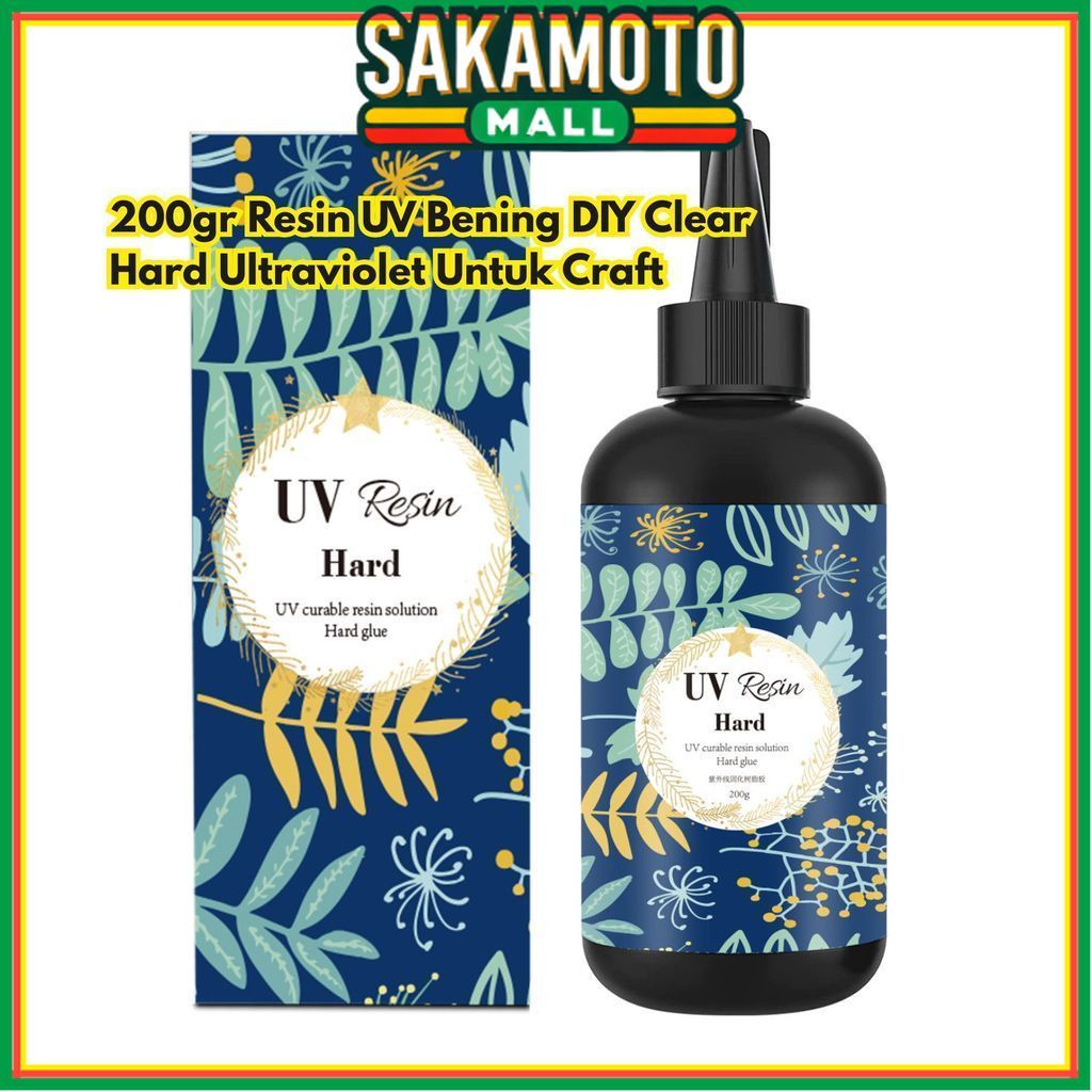 200gr Resin UV Ultraviolet Clear Craft BR285 Hard Bening DIY Untuk