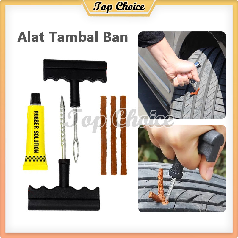 Alat Tambal Ban Tyre Repair Kit Set / Tyre Repair Kit Set / Alat Tambal Anti Ban Mobil Motor
