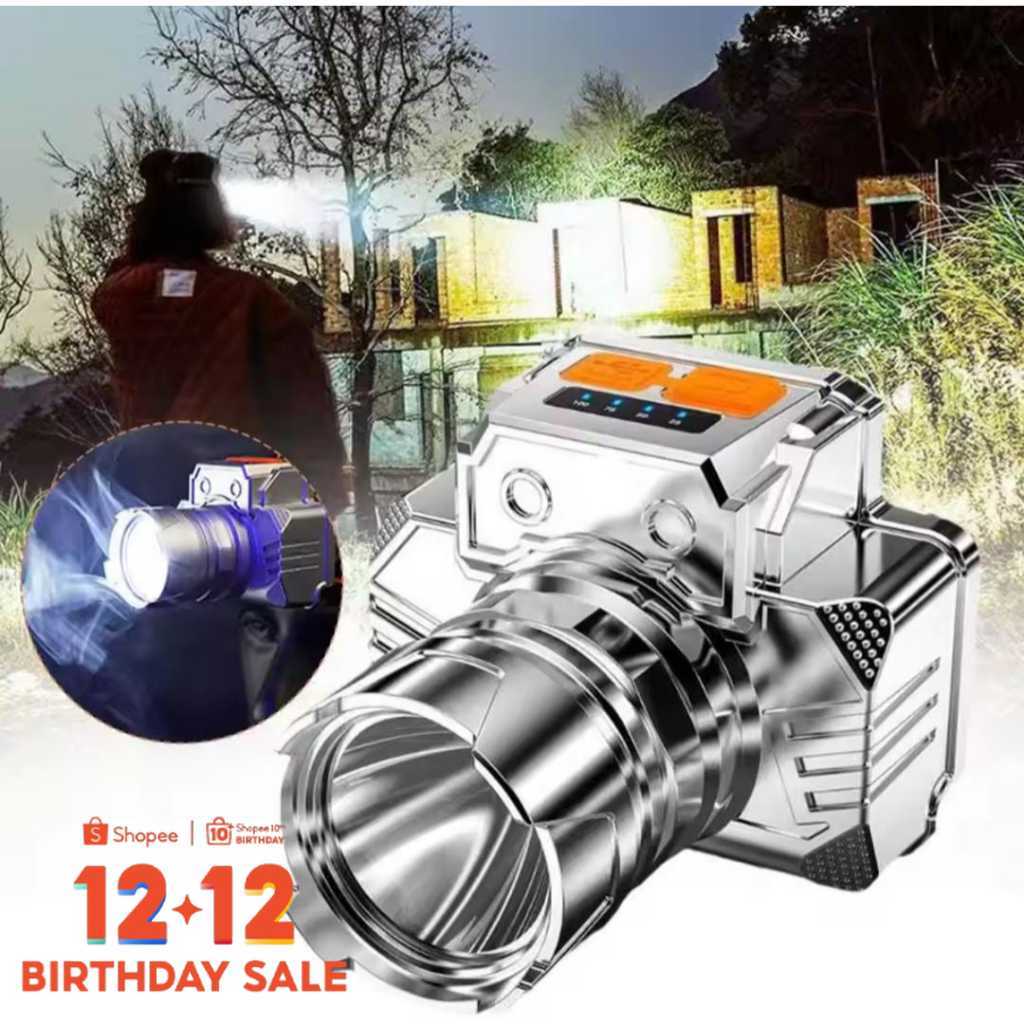 LUXFORCE Senter LED Kepala Mini Cas USB super terang / Senter Headlamp model Telephoto