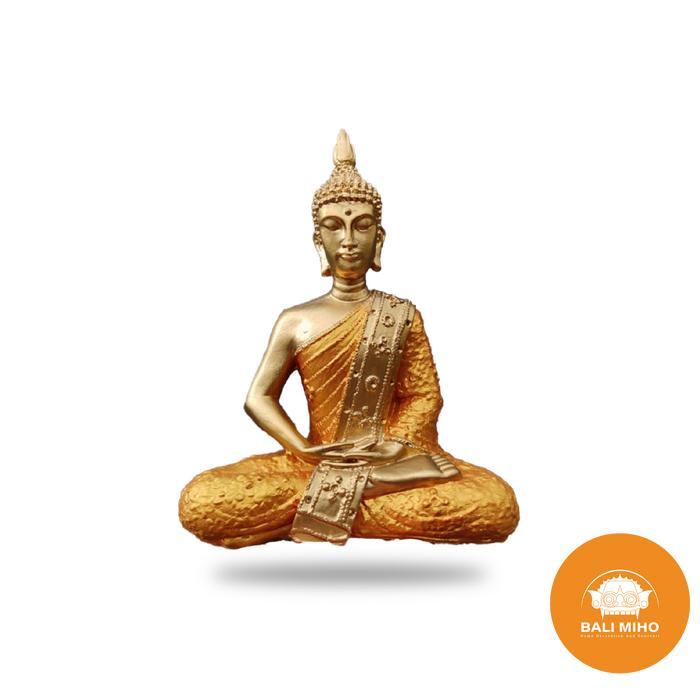 PATUNG BUDDHA 30 CM/PATUNG BUDHA KEPALA RUNCING/PATUNG BUDDHA THAILAND - Gold