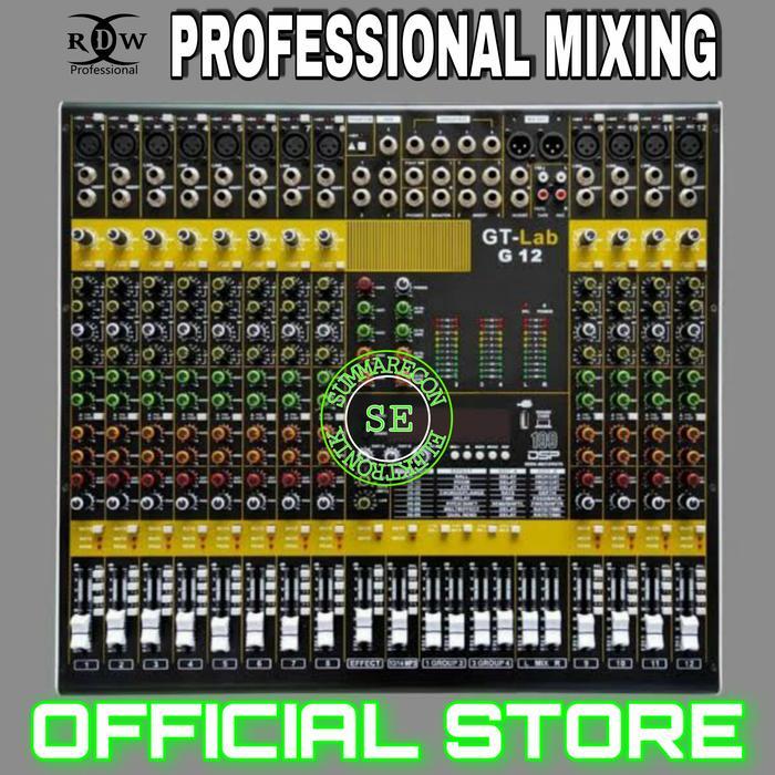 mixer audio 12 channel original rdw gt lab 12