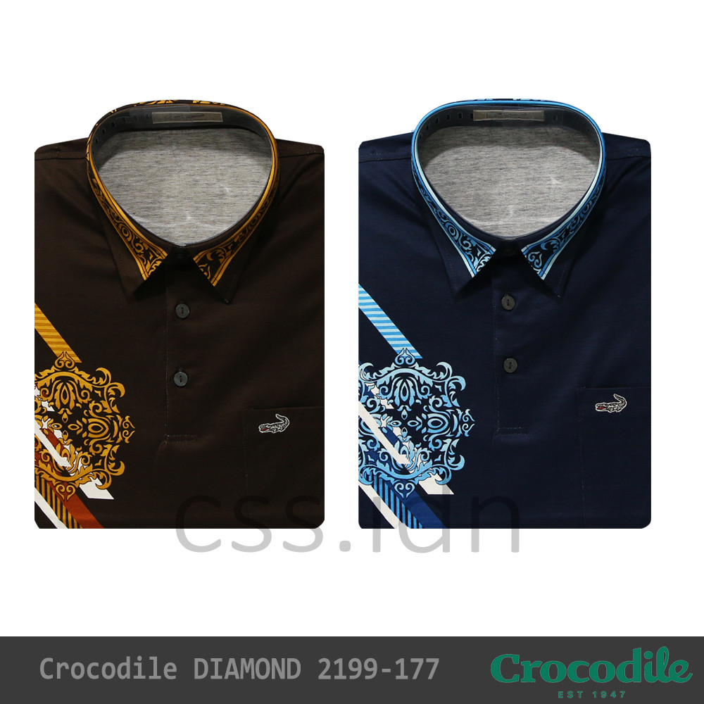 Kaos Kerah Kemeja Pria Crocodile Diamond 2199-177
