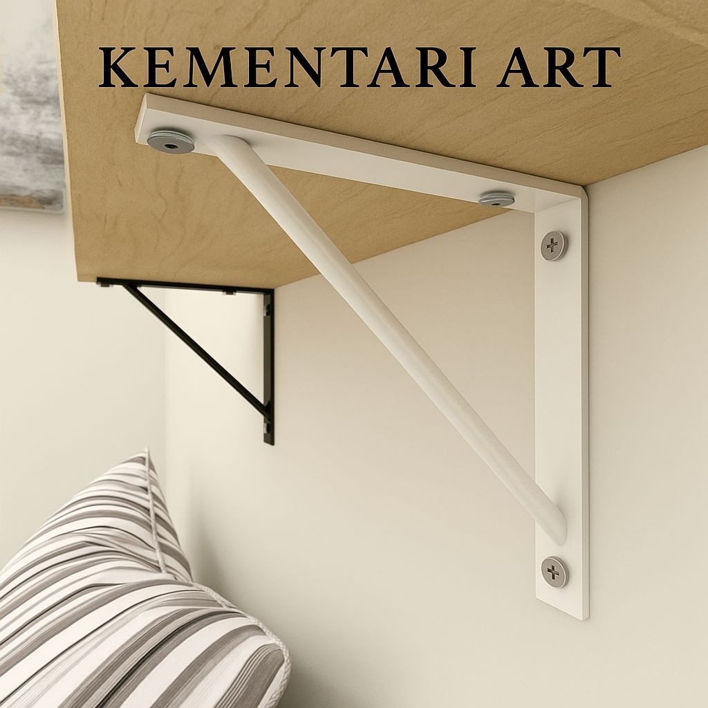 besi siku rak dinding rak ambalan besi 20x50cm 1pcs