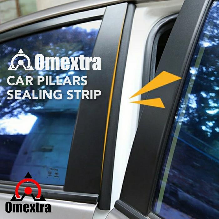 Peredam Suara Karet Pilar Mobil Omextra Car Pillar Seal Strip Pillars