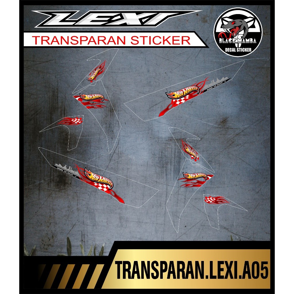 Striping TRANSPARAN  LEXI  - Stiker TRANSPARAN YAMAHA LEXI  Desain A05