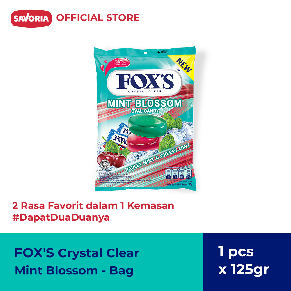 FOX'S Mint Blossom Bag - Permen Wangi Mint 125g