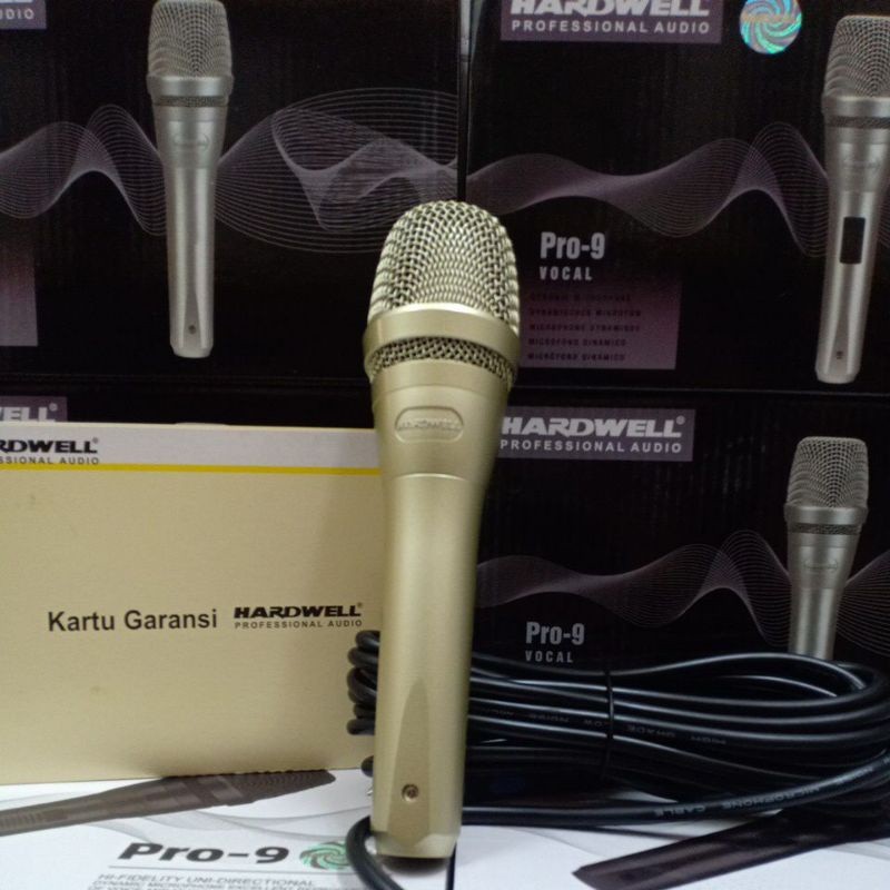 SL Microphone Mic Kabel HARDWELL PRO 9 New Mic Kabel Terbaik original