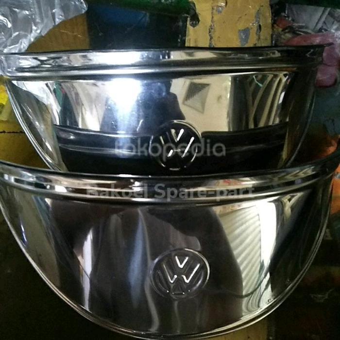 topi lampu/pet lampu mobil vw kodok/kombi chrome quality