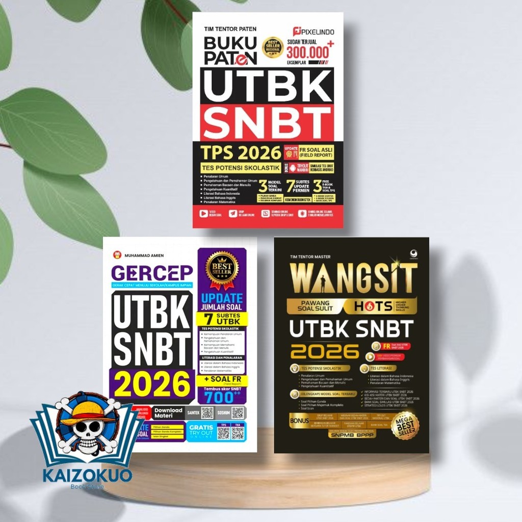 PASTI LOLOS PTN : Buku Paten UTBK SNBT 2026, Buku Wangsit UTBK SNBT 2026 & Buku Gercep UTBK SNBT 202