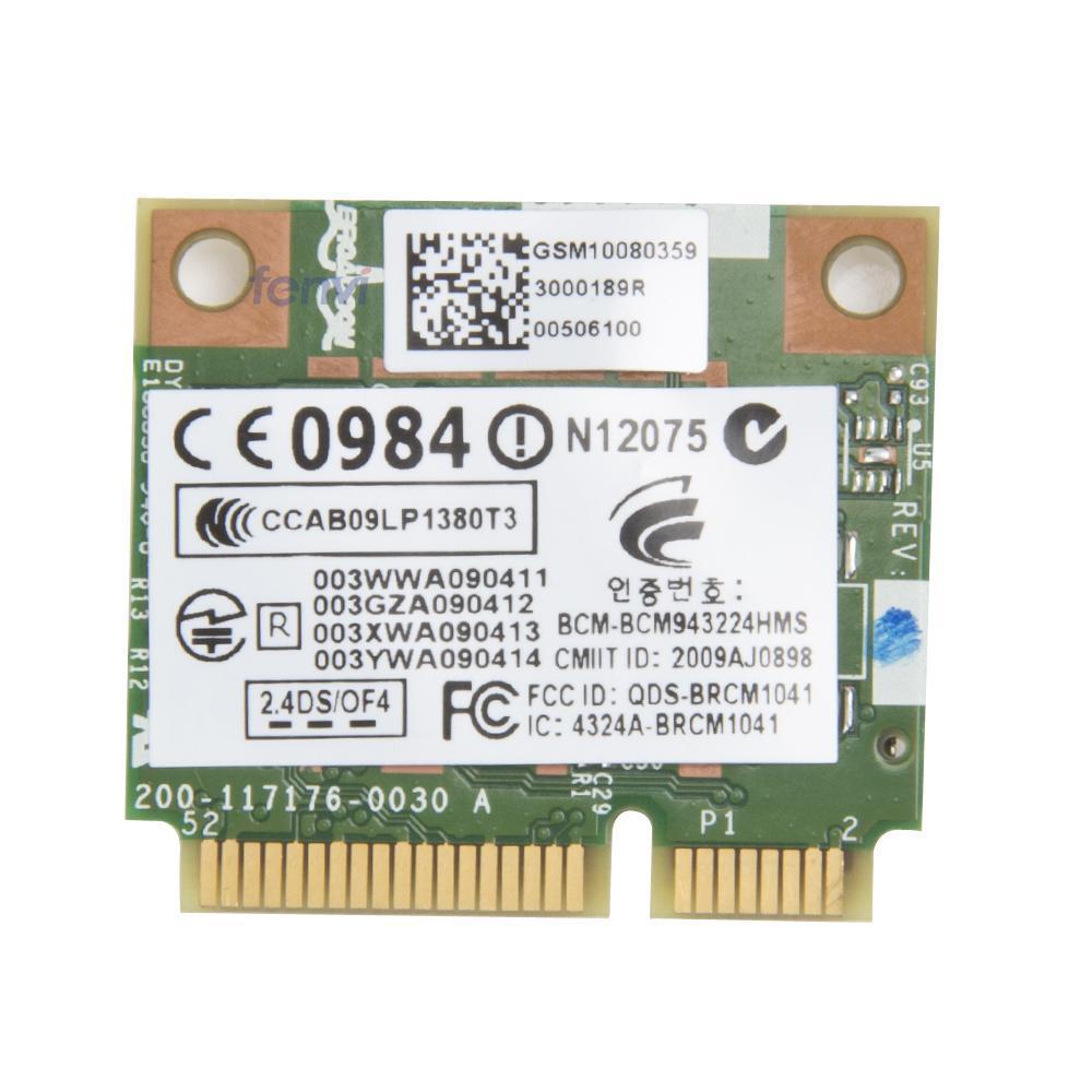 NEW for BroadCom BCM943224HMS BCM43224 Half MINI PCI-E WIFI Wireless Card For HP 8460p 5310m 6560b 6