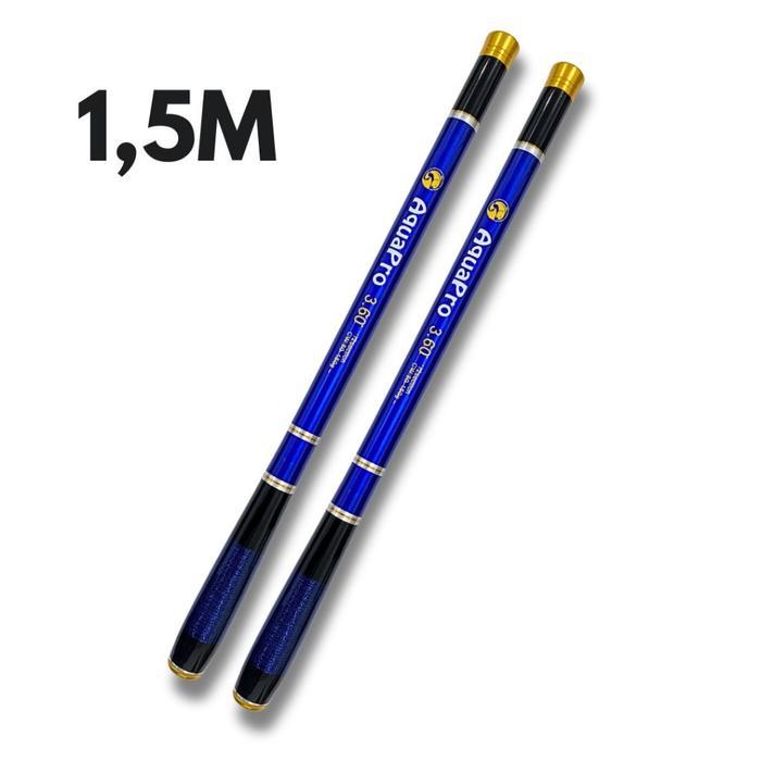 Joran Tegek AQUAPRO Joran Tegek Ruas Pendek ±40cm Dengan Ukuran 1.5M - 4.5M Bahan Serat Carbon Mediu