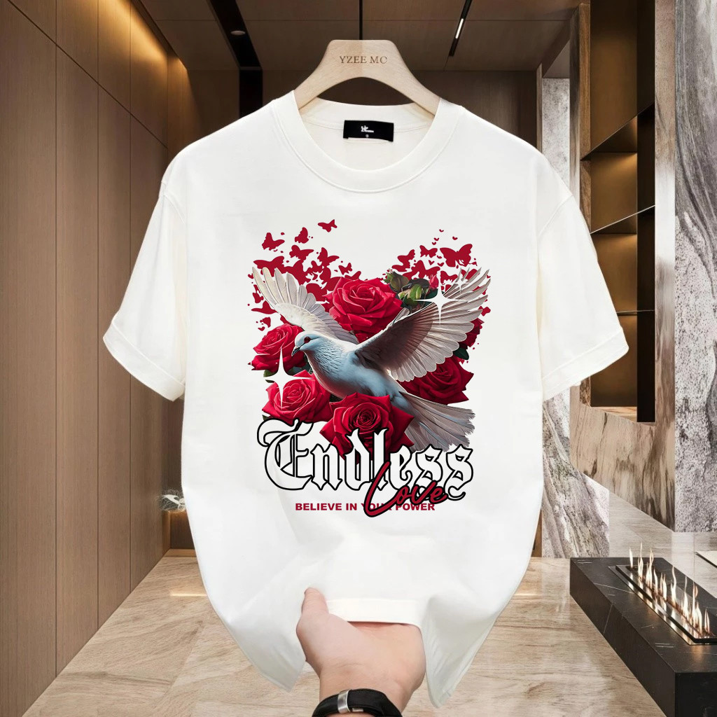 shop(COD)kaos distro Angin Gelap Louis Vuitton Original 100% Cotton Heavyweight Baju Fit T Shirt Pri