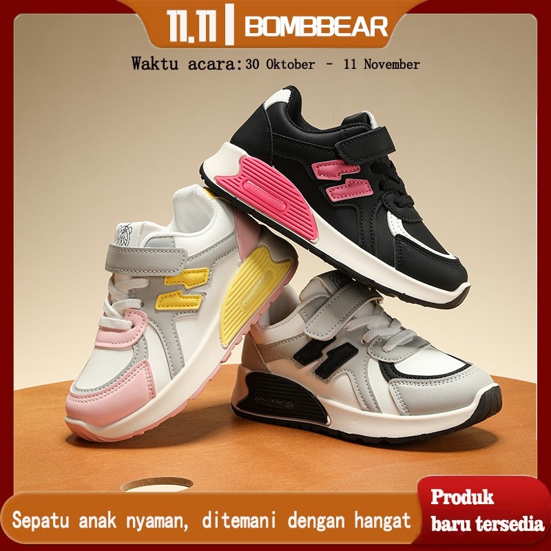 KICKSNKIDS Sepatu Sekolah Anak Sneakers Premium TK- SD Laki Laki dan Perempuan Umur 3-12 Tahun YN-XY