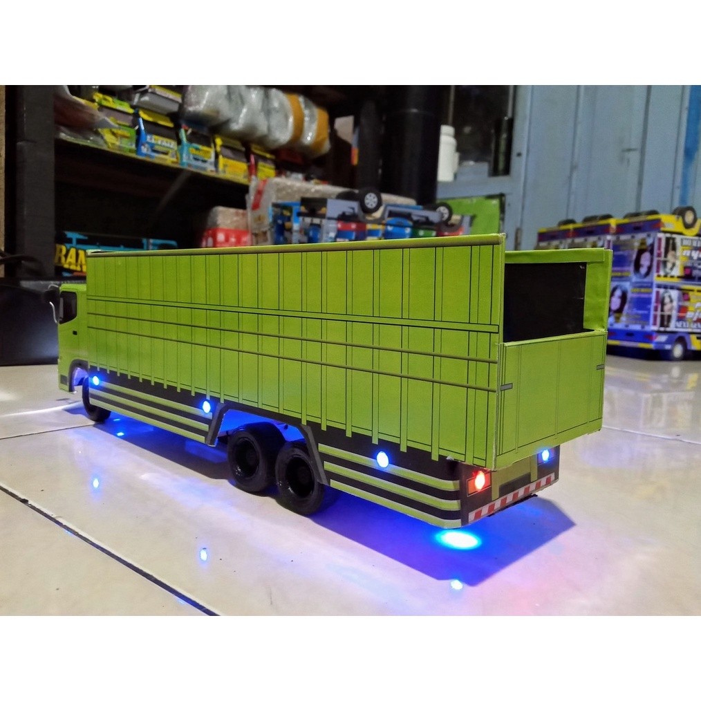 miniatur truk HINO 500 tronton bak variasi lampu
