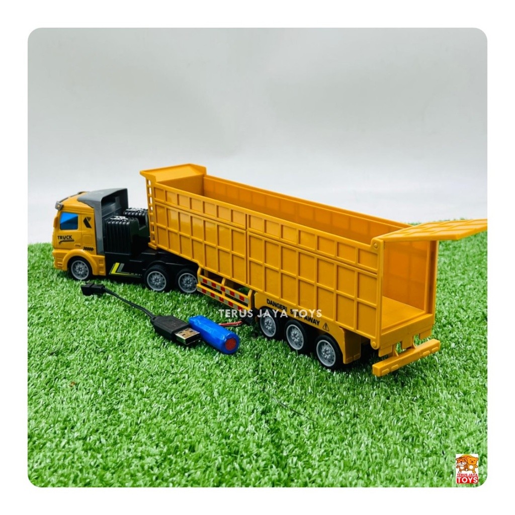 Mainan Mobil Dump Truk Besar Remote Control / Truck Sampah RC
