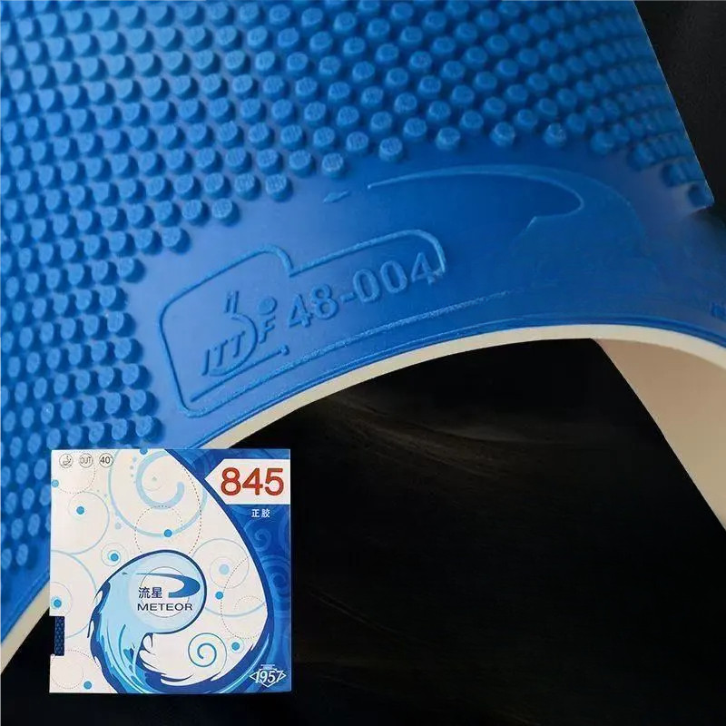 Meteor 845 Pipsout Rubber ITTF Approved  Blue Pips WhiteOrange Sponge  2021mm  Fast Attack
