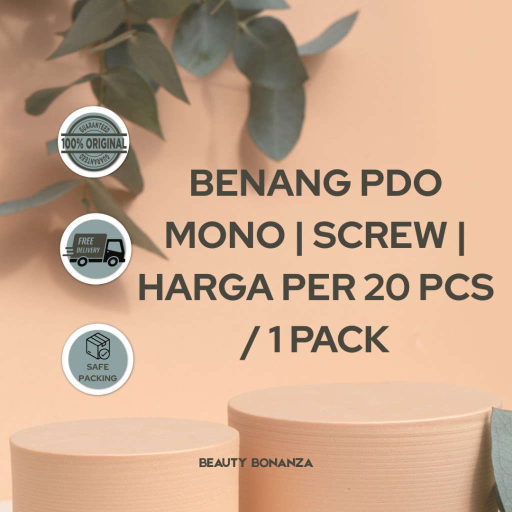 Benang PDO Mono | Screw | Harga per 20 pcs / 1 Pack
