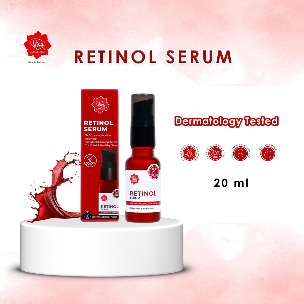 Serum Retinol Viva 20ml | 3x Supramolecular Retinol, Anti Keriput & Menjaga Kesehatan Kulit