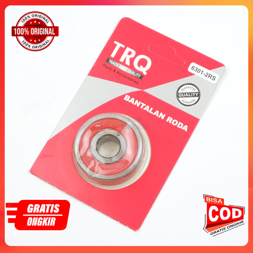 Laher 6301 Bearing Belakang Original TRQ isi 10PCS onderdil motor part Ori