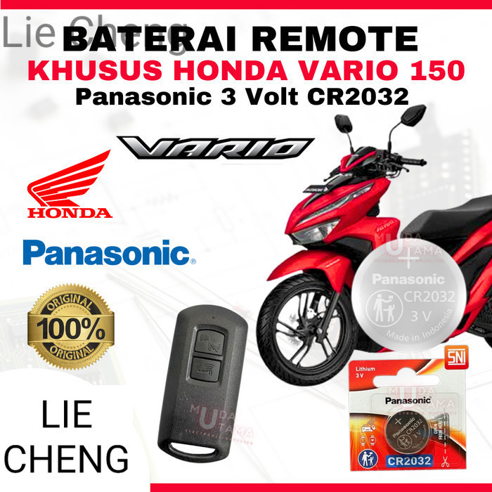 LC Baterai Remote HONDA VARIO 150 160 - ORIGINAL PANASONIC CR2032 | Battery Remote HONDA VARIO 150 1