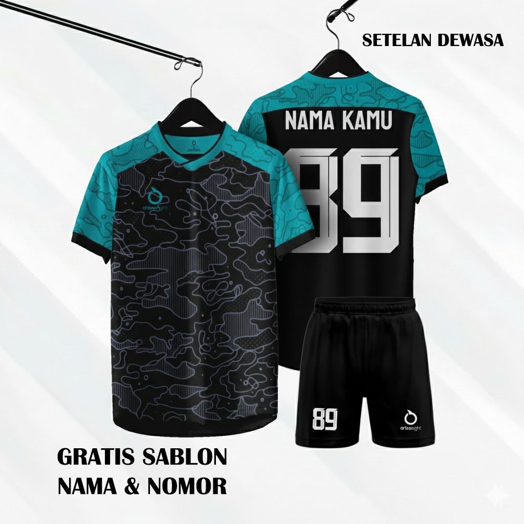 Baju Bola Dewasa Gratis Sablon Nama Dan Nomor Punggung Terbaru
