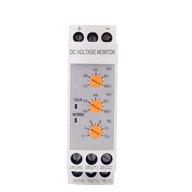 DVRD DC 12V 24V 36V 48V Voltage Monitoring Relay Overvoltage Undervoltage Protection Relay