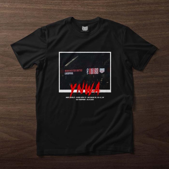 (COD) Kaos Liverpool VS MU 5-0 Premium Cotton Combed - S