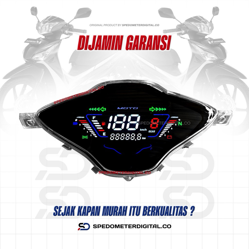 Spedometer Digital Supra X 125 Helm in