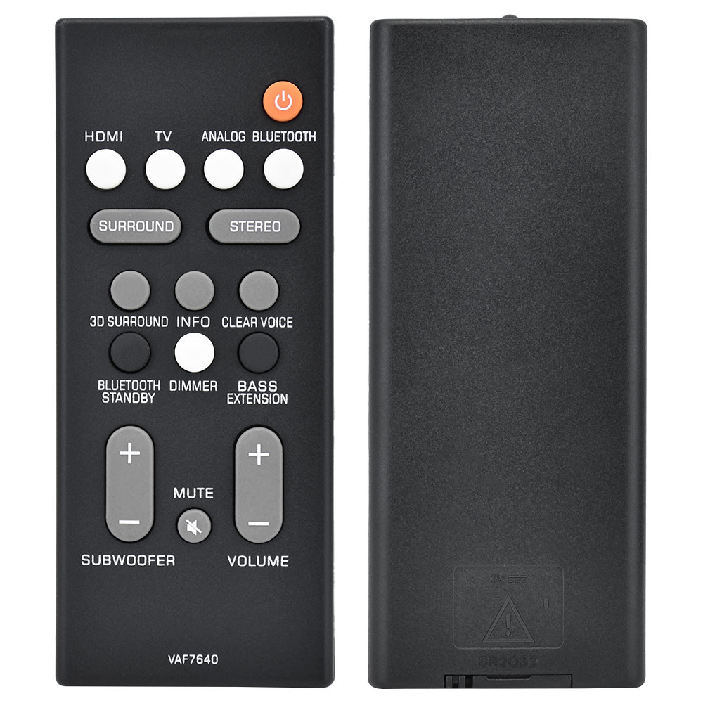 New VAF7640 Replacement For Yamaha Home Theater Auo Sound Bar Remote Control ATS-1080 YAS-108
