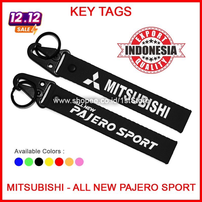 GANTUNGAN KUNCI MITSUBISHI ALL NEW PAJERO SPORT PREMIUM LOGO KEYCHAIN KEY CHAIN BIKE BAG TAG AKSESOR