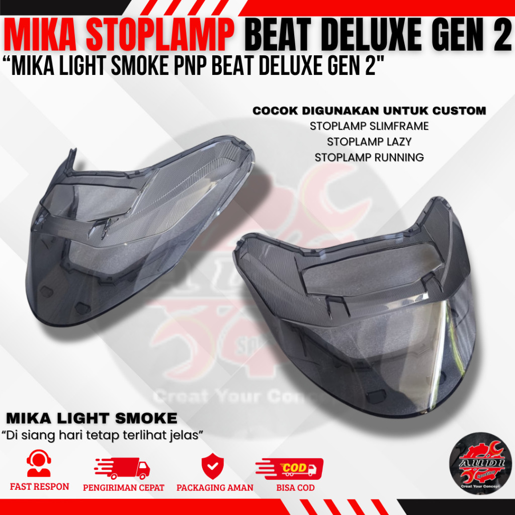 MIKA STOPLAMP BEAT DELUXE GEN 2 BEAT STREET BEAT NEW CBS MIKA LIGHT SMOKE MIKA LAMPU BELAKANG BEAT
