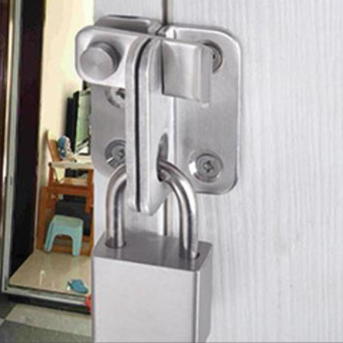 Grendel Sliding Door Stainless Pintu Geser Tebal Kunci Gembok unik