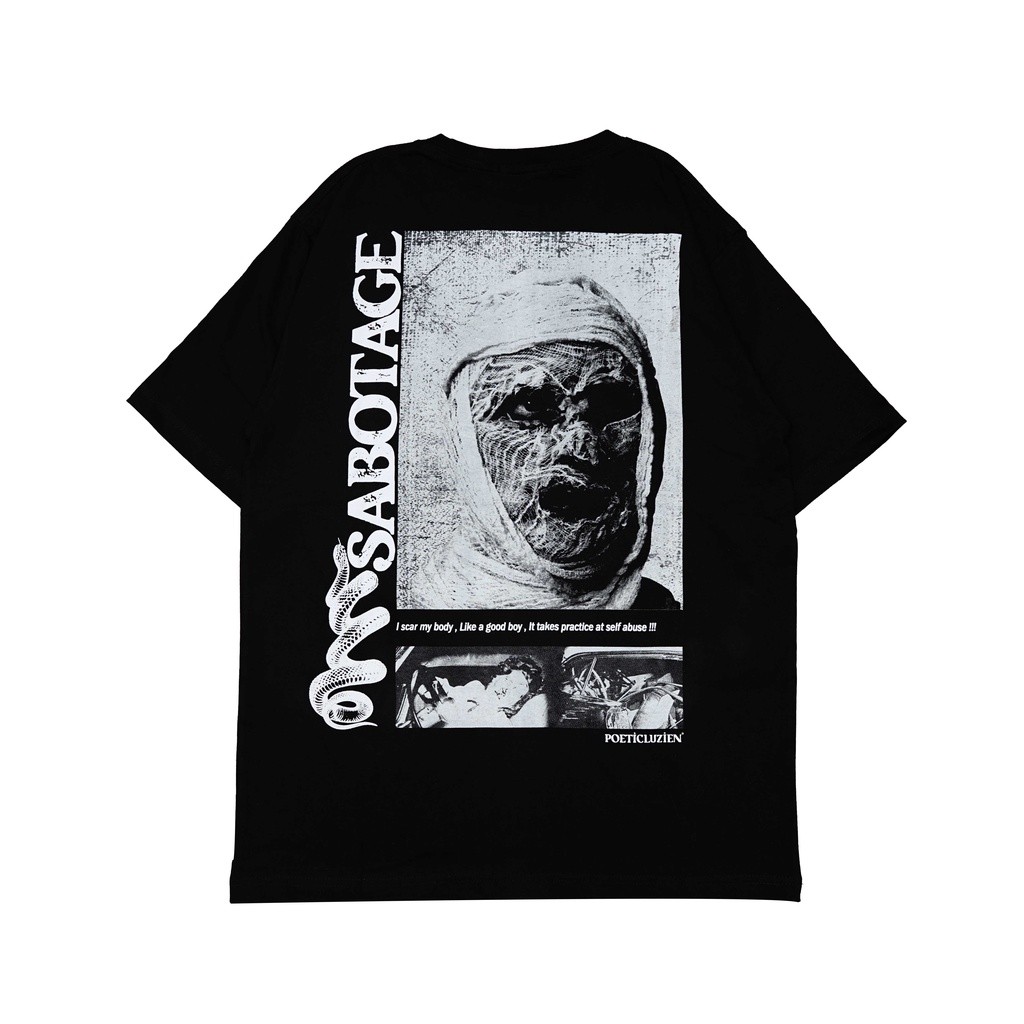 Poeticluzien Black T-Shirt Sabotage