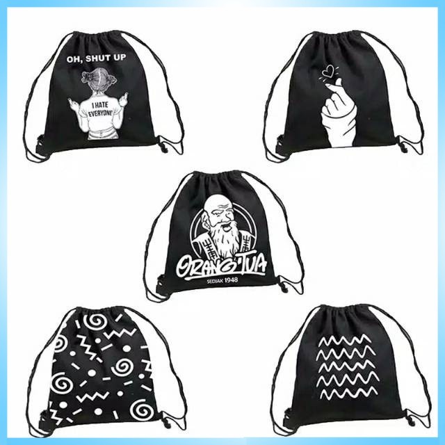 Tas Ransel Serut Pria Wanita Distro - Stringbag