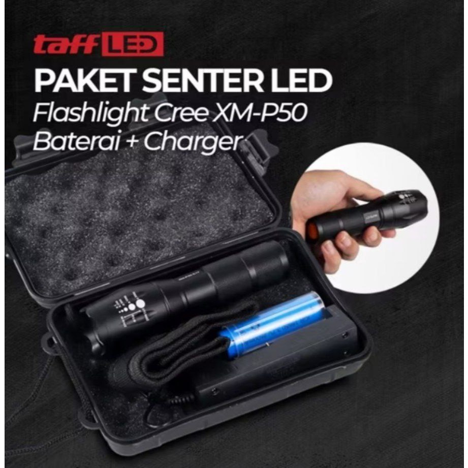 Senter super Terang senter LED Xm-p50 BEST QUALITY | IFN
