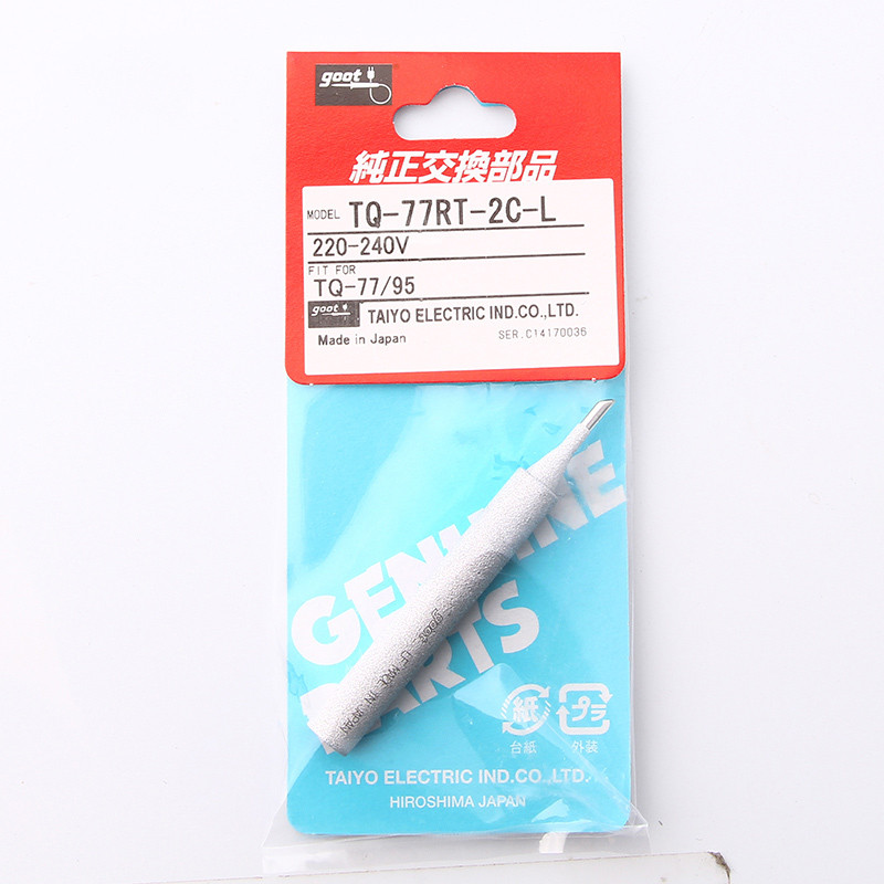 1Pc Japan GOOT TQ77RT Soldering Iron Tip Replaceable For TQ77 TQ95 220V240V TQ77RTBL TQ77RT3CL TQ77R