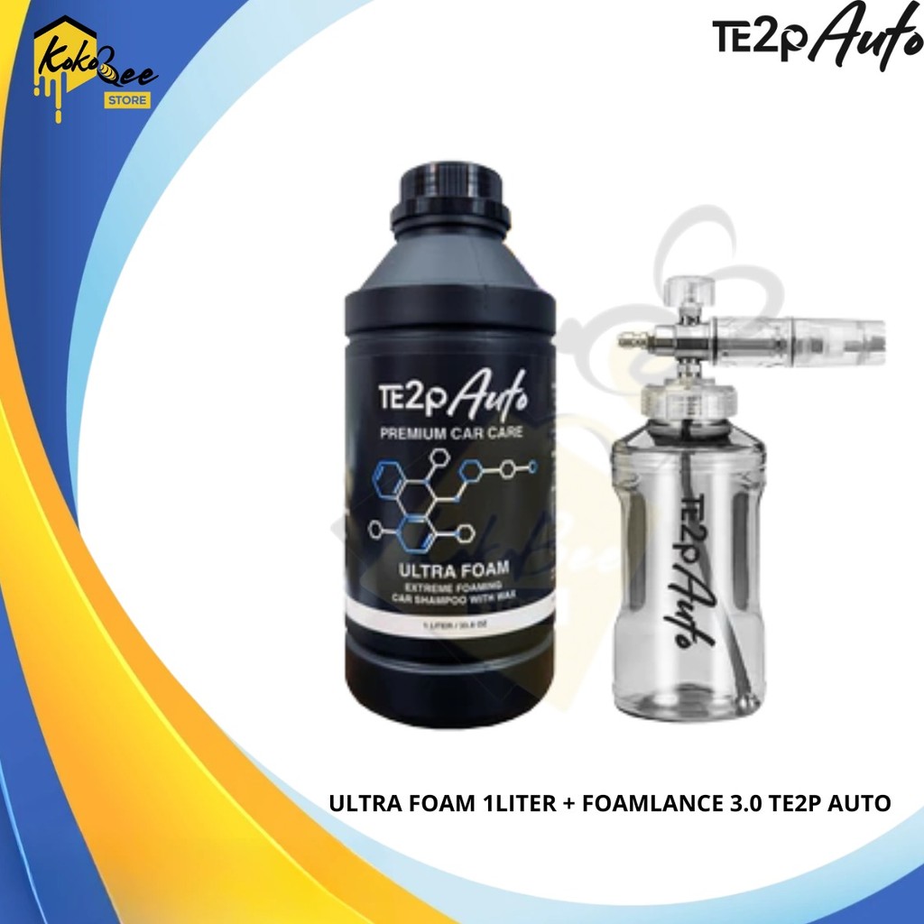TE2P AUTO Paket Bundling Foam Lance Kodenki 2.0 Te2p Auto 3.0 4.0 Shampoo & Wax Cuci Mobil Motor Ken