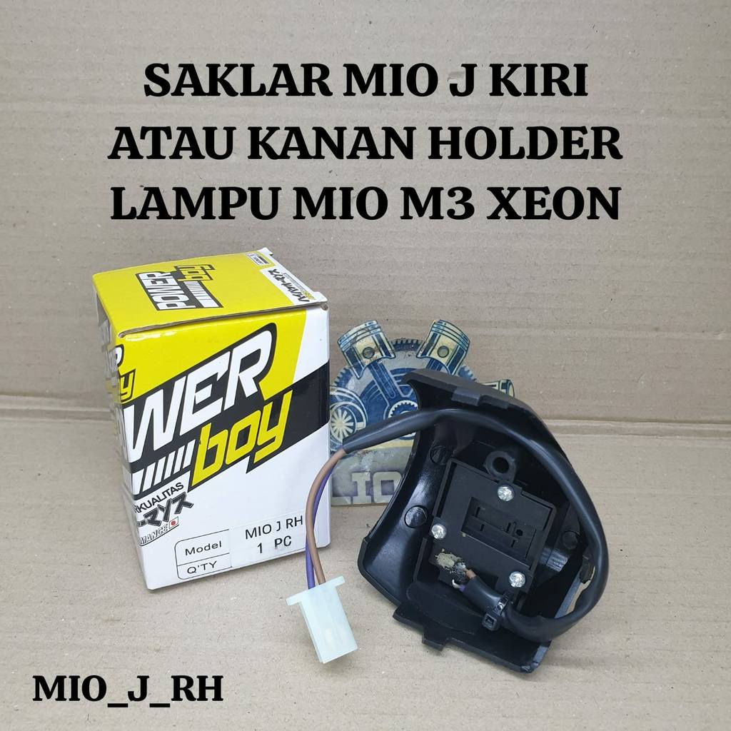 SAKLAR MIO J KIRI ATAU KANAN HOLDER LAMPU MIO M3 XEON