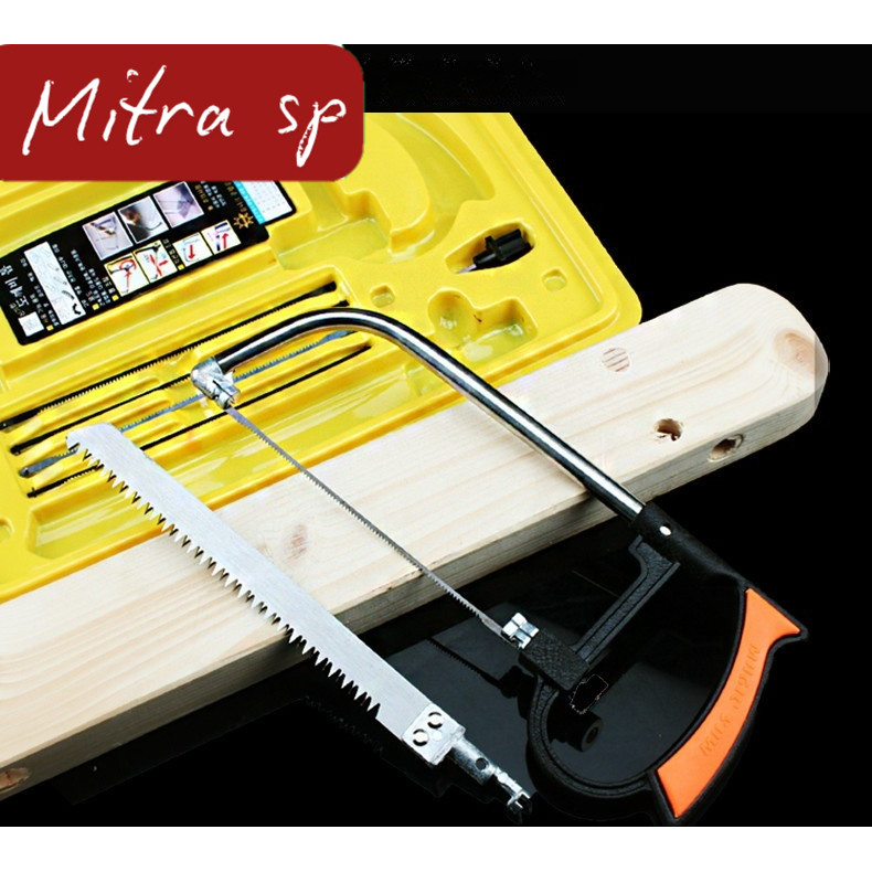 MSP Gergaji Tangan Mini Multifungsi Sederhana | Set Gergaji Kayu & Kawat | Jigsaw Portable