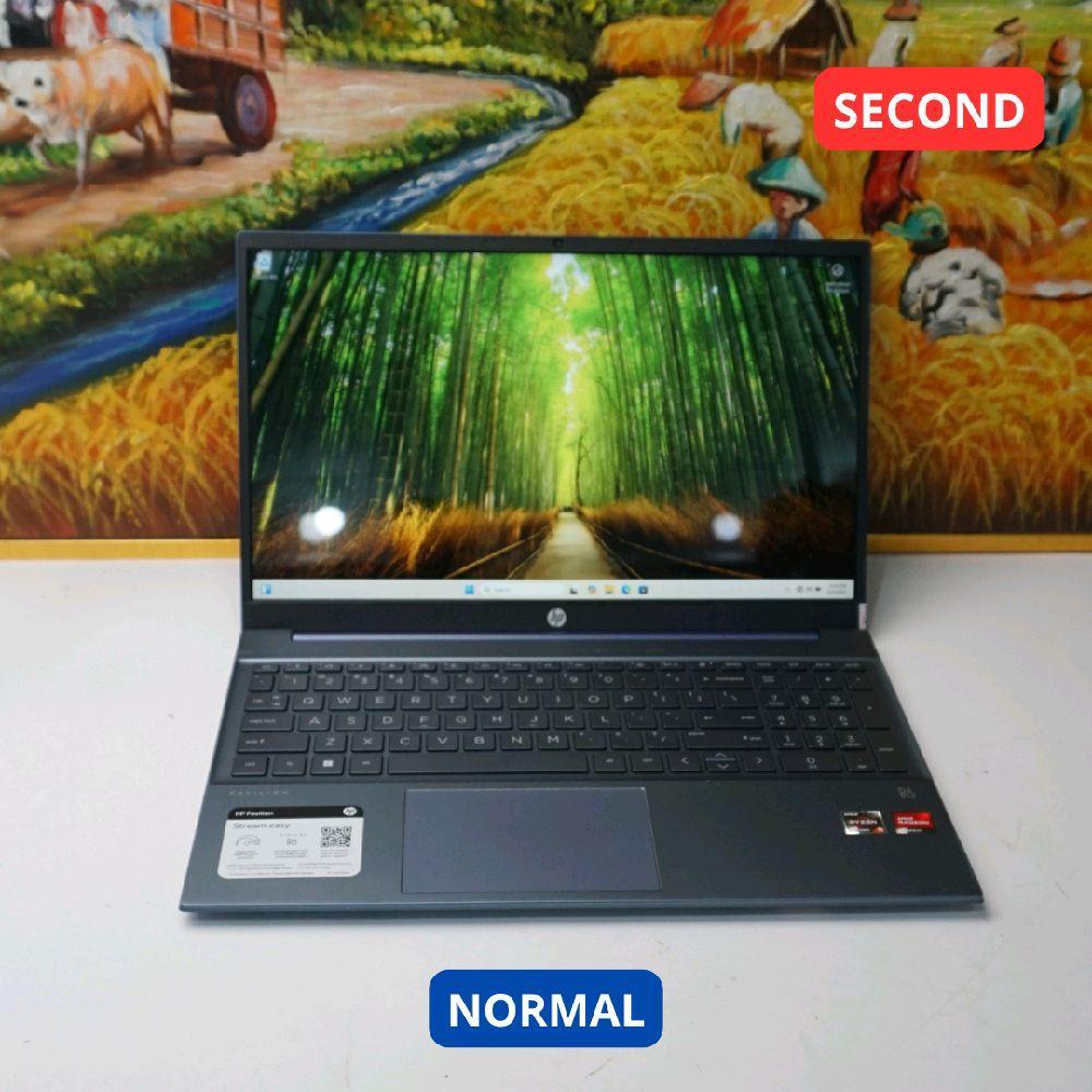 HP PAVILION LAPTOP 15-EH1XXX AMD RYZEN 5 5500U 8GB (14") LAPTOP SECOND ORIGINAL SINAR MUTIARA CELL