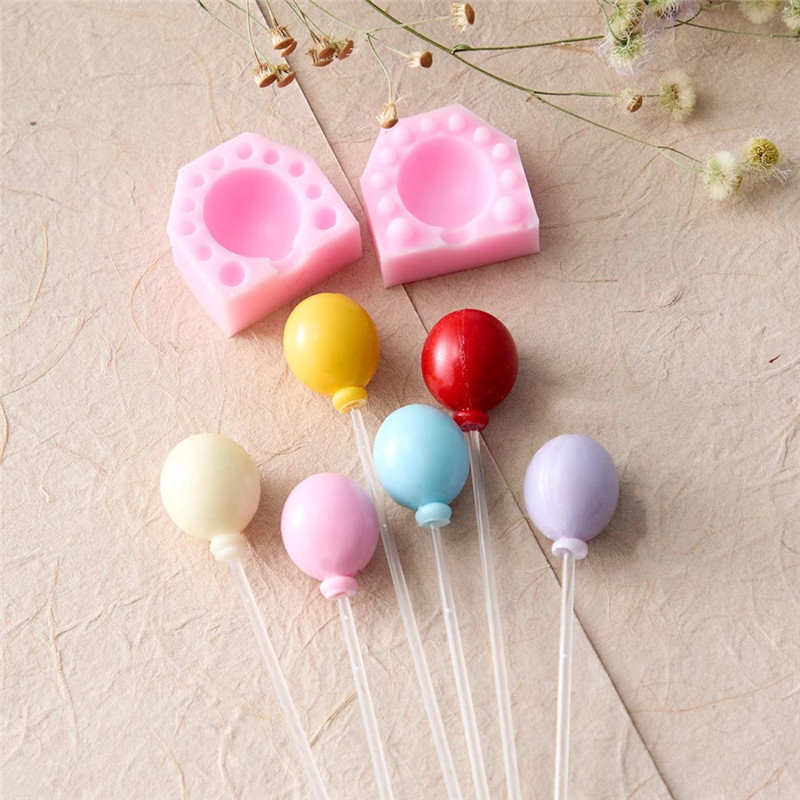 Mini 3D Oval Balloon Silicone Mold Y Font Cake Decorating Tool ocolate Gumpaste Resin Clay Candle Mo