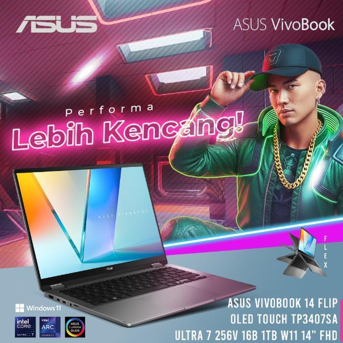 ASUS VIVOBOOK 14 FLIP OLED TOUCH TP3407SA ULTRA 7 256V 16B 1TB W11 14" FHD