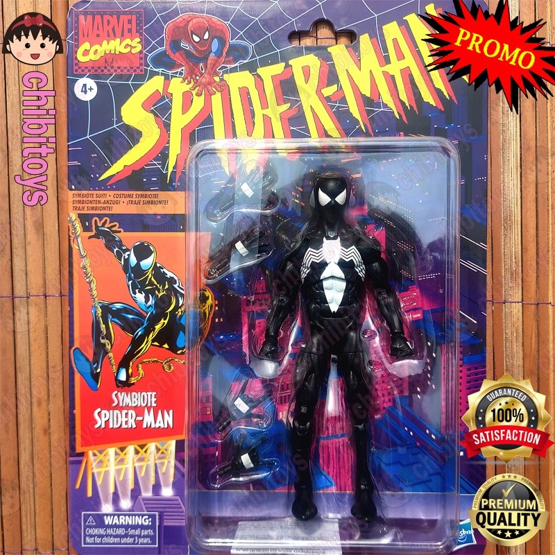 MARVEL LEGENDS RETRO SPIDER-MAN SYMBIOTE - SPIDERMAN VENOM ORIGINAL HASBRO
