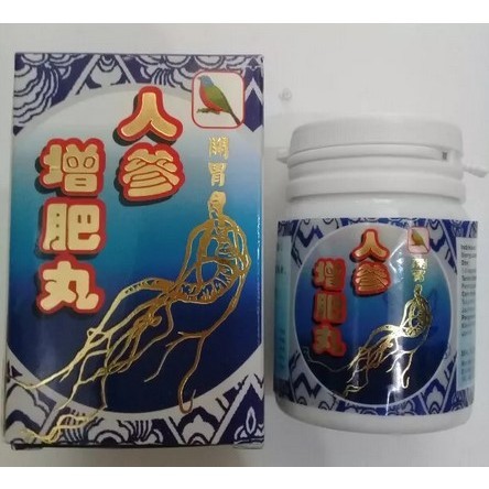 REN-SHENG-ZHEN-FEI-WAN atau ginseng biru Penambah Nafsu Makan Obat Penggemuk Badan Cina Super Cepat 