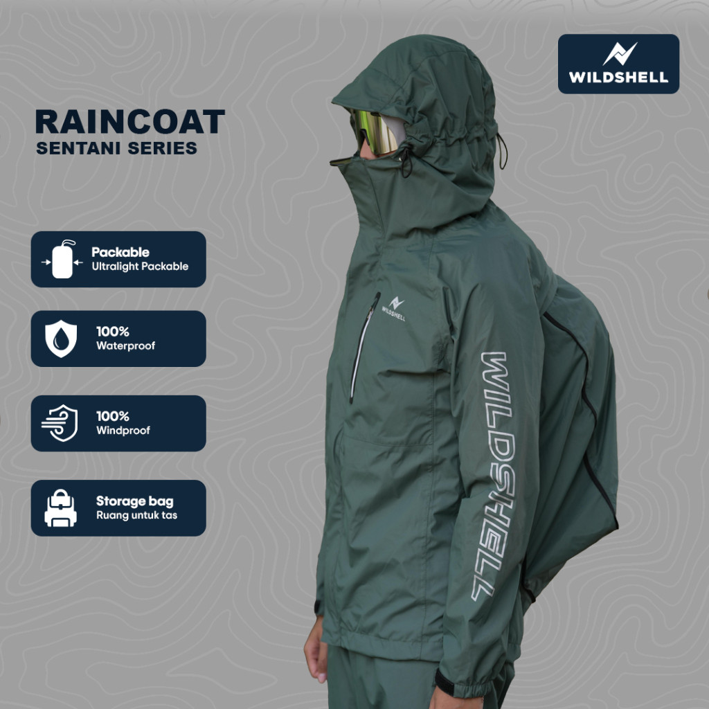 Jas Hujan / Raincoat Wildshell Sentani Series