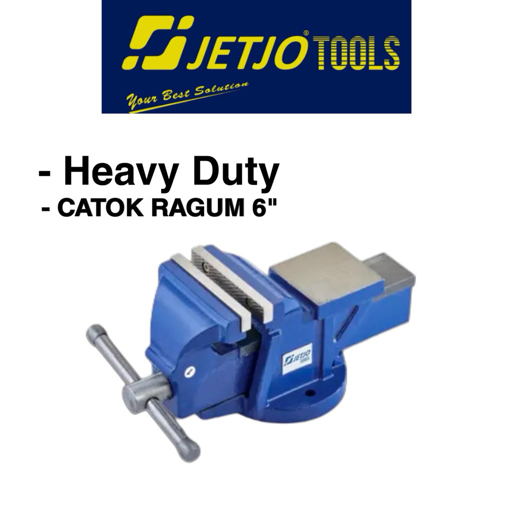 HEAVT DUTY Catok ragum 6” JETJO TOOLS ragum besi 6 inch paron catok meja